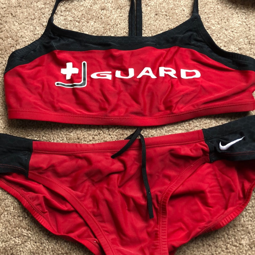Nike lifeguard 2 piece swimsuit